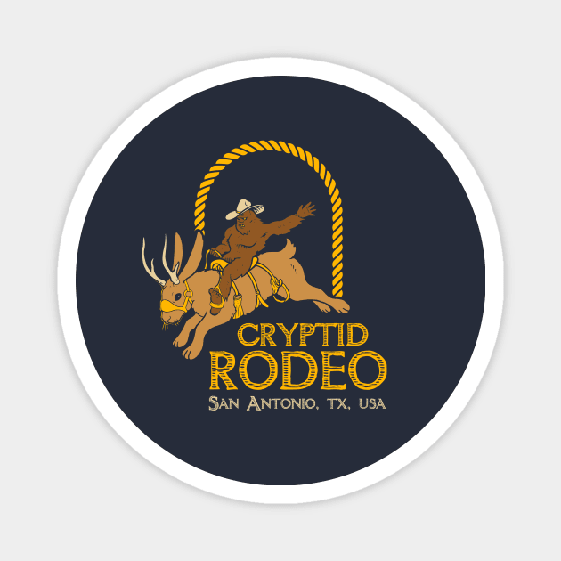 Cryptid Rodeo Magnet by JonathanDodd_Draws